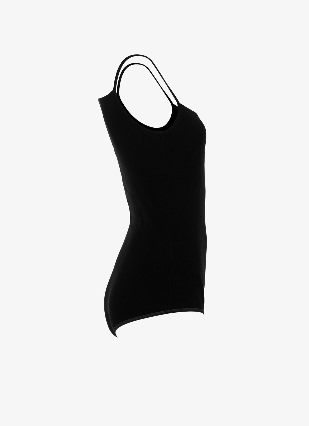 Wool-Blend Sleeveless Bodysuit ALAÏA BLACK WOOL-BLEND SLEEVELESS BODYSUIT